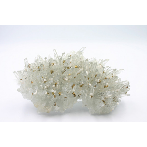 Chalcopyrite sur Quartz