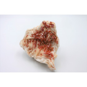 Vanadinite sur Baryte