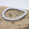 Bracelet Calcédoine bleue