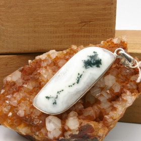 Pendentif Agate "Mousse"