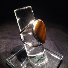 Bague Oeil de Tigre "Ophélie"