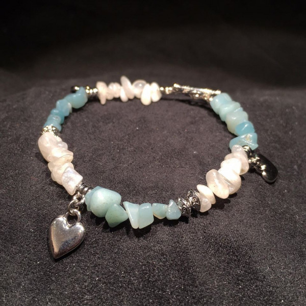 Bracelet Aventurine et Pierre de Lune