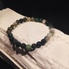 Bracelet billes Agate Mousse
